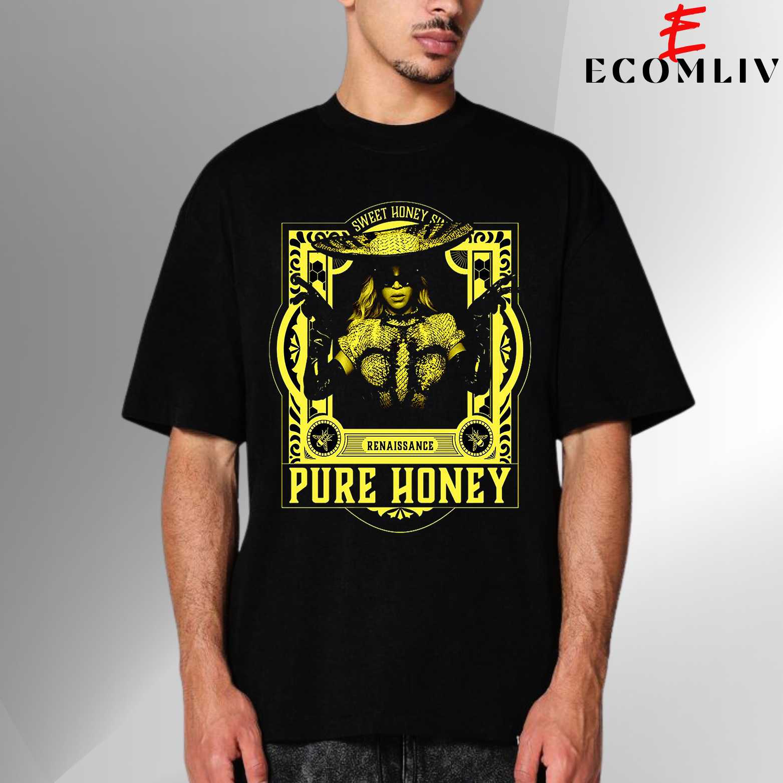 Beyoncé Pure Honey T Shirt, Unisex Music Tee, Streetwear Pop